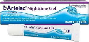 artelac nighttime gel by bausch plus lomb night time eye gel for dry eyes