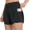 BALEAF Women's Running Shorts 2 in 1 Quick Dry Gym Sports Shorts Exercise Workout with Inner Pockets
