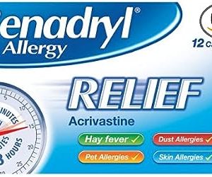 Benadryl Allergy Relief 12 Capsules - Pack of 6