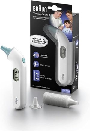 braun thermoscan 3 ear thermometer professional accuracy audio fever