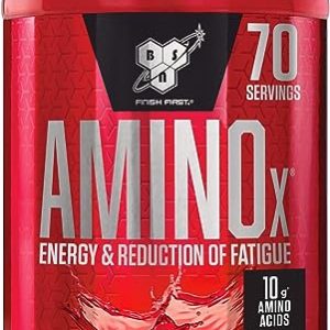 BSN Nutrition Amino X Supplement with Vitamin D, Vitamin B6 and Amino Acids, Fruit Punch Flavour, 70 Servings, 1 kg