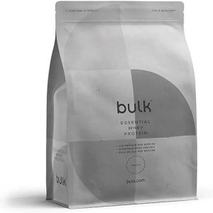 Bulk Essential Whey Protein Powder Shake, Vanilla, 1kg