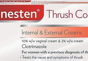 Canesten Thrush Combi Internal & External Creams for Thrush Treatment | Clotrimazole | Two-Step Complete Relief Thrush Treatment,2 Count (Pack of 1)