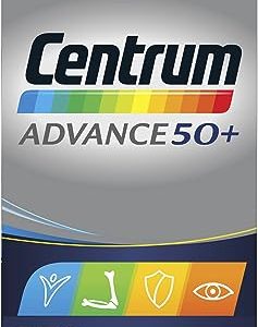Centrum Advance 50+ Multivitamin & Mineral Tablets, 24 essential nutrients including Vitamin D, Complete Multivitamin Tablets, 100 tablets