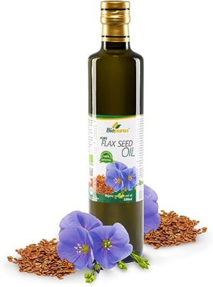 certified organic cold pressed flax seed oil 500ml