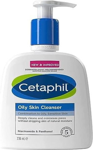 cetaphil oily skin cleanser 236ml face wash for combination to oily