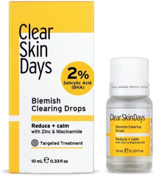 clear skin days 2 niacinamide 2 salicylic acid 1 zinc spot pimple