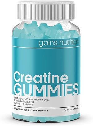 creatine gummies for men women 60 chewable gummies 1 months supply