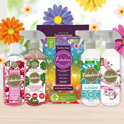 fabulosa 4 in 1 concentrated antibacterial disinfectant all purpose cleaner 1 6