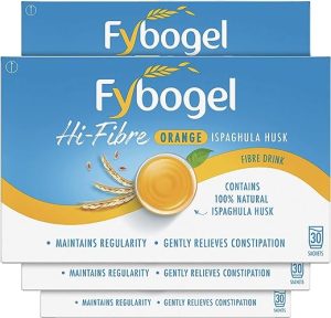 fybogel hi fibre orange sachets for constipation and maintenance of