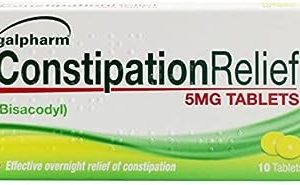 Galpharm Entrolax (Bisacodyl 5mg) Effective overnight relief of constipation - 20 x 12 = 240 tablets