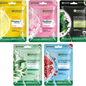 Garnier Sheet Mask (Pack of 5 (All Variant))