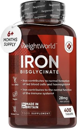 gentle iron tablets high strength 28mg 400 vegan iron bisglycinate tablets