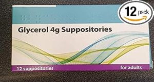 glycerin gycerol suppositories 4g for adults 12