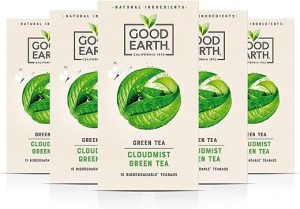 good earth cloudmist green tea refreshingly natural herbal tea pack