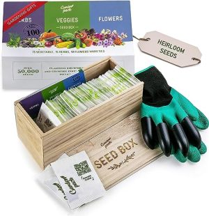 grow your own seed box by garden pack 100 varieties of flower herb