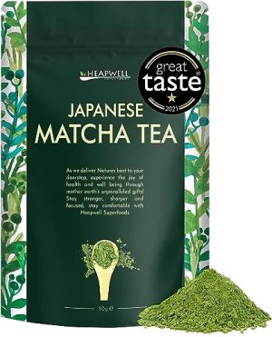 heapwell superfoods japanese matcha green tea powder 50g 50 serving
