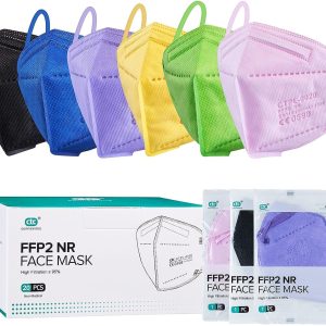 HONGZHI FFP2 Mask 20 Pcs 5-Layer Disposable KN95/FFP2 Face Masks CE 0598 Certified EN149 Standard Protective Mask High Filtration Capacity...