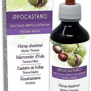 Horse Chestnut (Aesculus hippocastanum) bark and Seeds Alcohol-Free Mother Tincture Naturalma | Liquid Extract Drops 200 ml | Food Supplement | Vegan