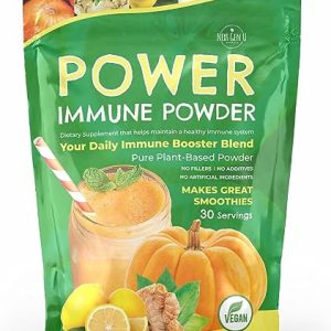Immune Support Supplement Powder 150g, Superfood Booster for Adults, Vegan Immunity Health Powder for Smoothies, Plant - Based & Gluten Free...