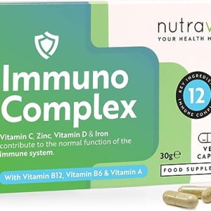 Immuno Complex Formulation with Vitamin C, Zinc, Vitamin D & Iron - Contributes to The Normal Function of The Immune System - 30 Vegan Immune...