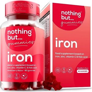 iron supplement for women and men with delicious mixed berry flavor