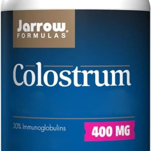 Jarrow Formulas, Colostrum, 400mg, 30% Immunoglobulins, 120 Capsules, Lab-Tested, Gluten Free, Vegetarian, Soy Free, Non-GMO