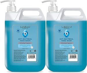 lakeland cosmetics antibacterial soap hand wash 5l litre with pump