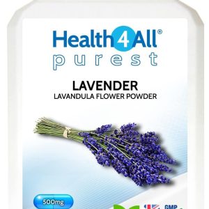 Lavender 500mg 60 Capsules (V) .(not Tablets or Oil) Purest- no additives. Vegan Capsules for Anxiety, Relaxation and Sleep. Made in The UK by...