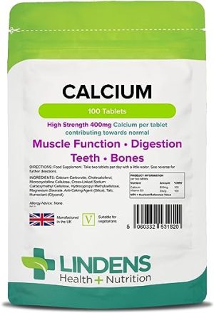 lindens calcium 400mg tablets with vitamin d3 100 tablets contributes to