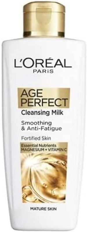loreal paris age perfect smoothing anti fatigue vitamin c cleansing milk