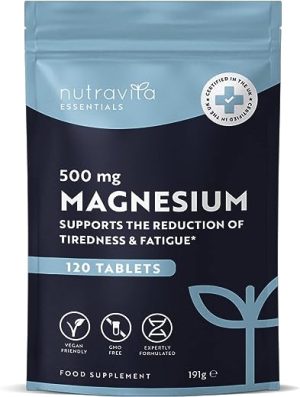 magnesium supplements 500mg 120 vegan high strength magnesium tablets 4