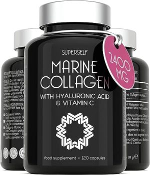 marine collagen capsules 2400mg collagen tablets with hyaluronic acid