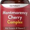 Montmorency Cherry Capsules | 120 Count | Vegan Complex, with Turmeric & Vitamin C | No Artificial Preservatives | by Horbaach