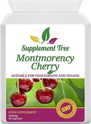 montmorency cherry capsules 1500mg 90 vegan capsules high strength pure