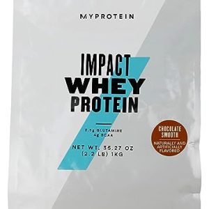 Myprotein Impact Whey Protein - Chocolate Smooth 1KG - Muscle Building Powder with Over 80% Protein and 2g Leucine per Serving