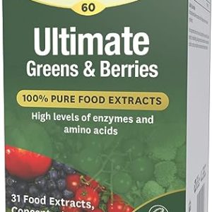 Natures Aid Ultimate Greens & Berries, 60 Capsules