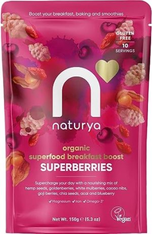 naturya berry breakfast cereal sprinkles topper 150g goldenberries