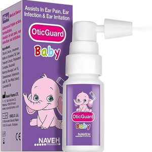 NAVEH PHARMA Otic Guard Baby- Natural Herbal-Oil Blend Spray –for Ear Infections and Ear Pain in Babies – Ear Wax Removal, Ear Wax Softener for...
