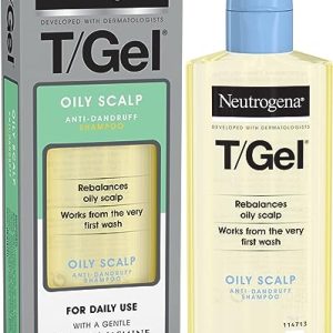 Neutrogena T/Gel Anti-Dandruff Shampoo for Oily Scalp, Fresh Jasmine, 250 ml