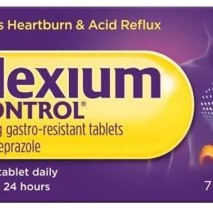 Nexium Control Heartburn and Acid Reflux Relief Tablets, 20mg Gastro-Resistant Esomeprazole - 7 Tablets