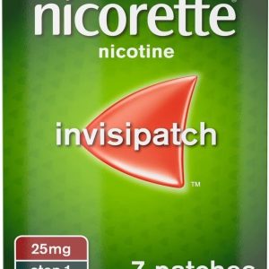 Nicorette Step 1 Invisi Patch Nicotine 7 Patches, 25 mg