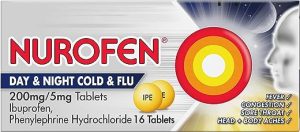 nurofen day and night cold and flu relief 200mg 5mg tablets ibuprofen 16