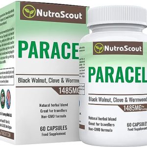NutraScout Paracel Intestinal Guard | Intestinal Cleanse for Humans | Wormwood, Black Walnut, Clove, Garlic & More | 60 Capsules (Non-GMO)