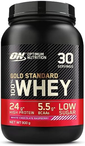 Optimum Nutrition Gold Standard 100% Whey Muscle Building and Recovery Protein Powder With Naturally Occurring Glutamine and BCAA Amino Acids,...