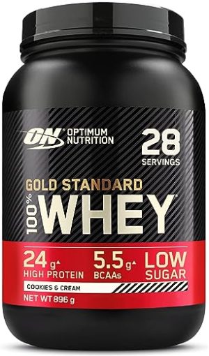 optimum nutrition gold standard 100 whey protein muscle building powder 1