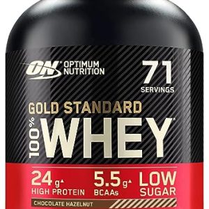 Optimum Nutrition Gold Standard Whey Muscle Building and Recovery Protein Powder With Naturally Occurring Glutamine and Amino Acids, Chocolate...