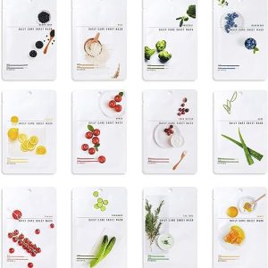 [Pack of 12] EUNYUL Daily Care Face Sheet Mask Pack 12 types Korean Skincare Hydrating & Nourishing Face masks beauty