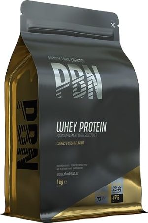 pbn premium body nutrition whey protein 1kg cookies new improved flavour