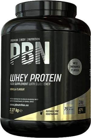 pbn premium body nutrition whey protein 227kg vanilla new improved flavour